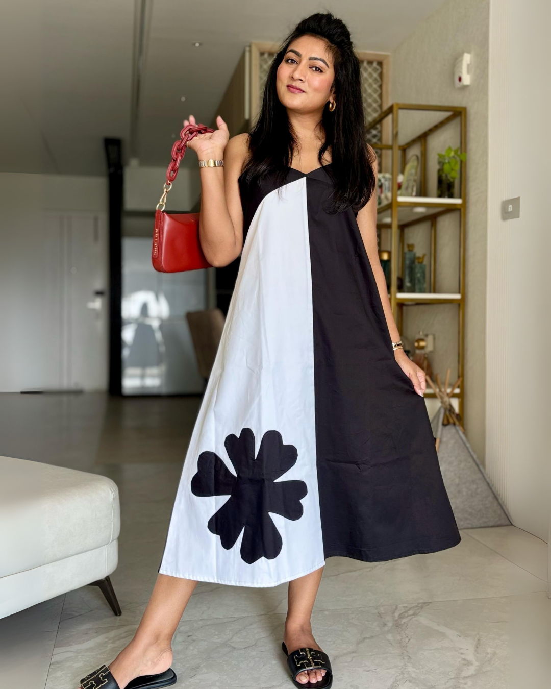 Black And White Patch Dress - wearendlessbloom