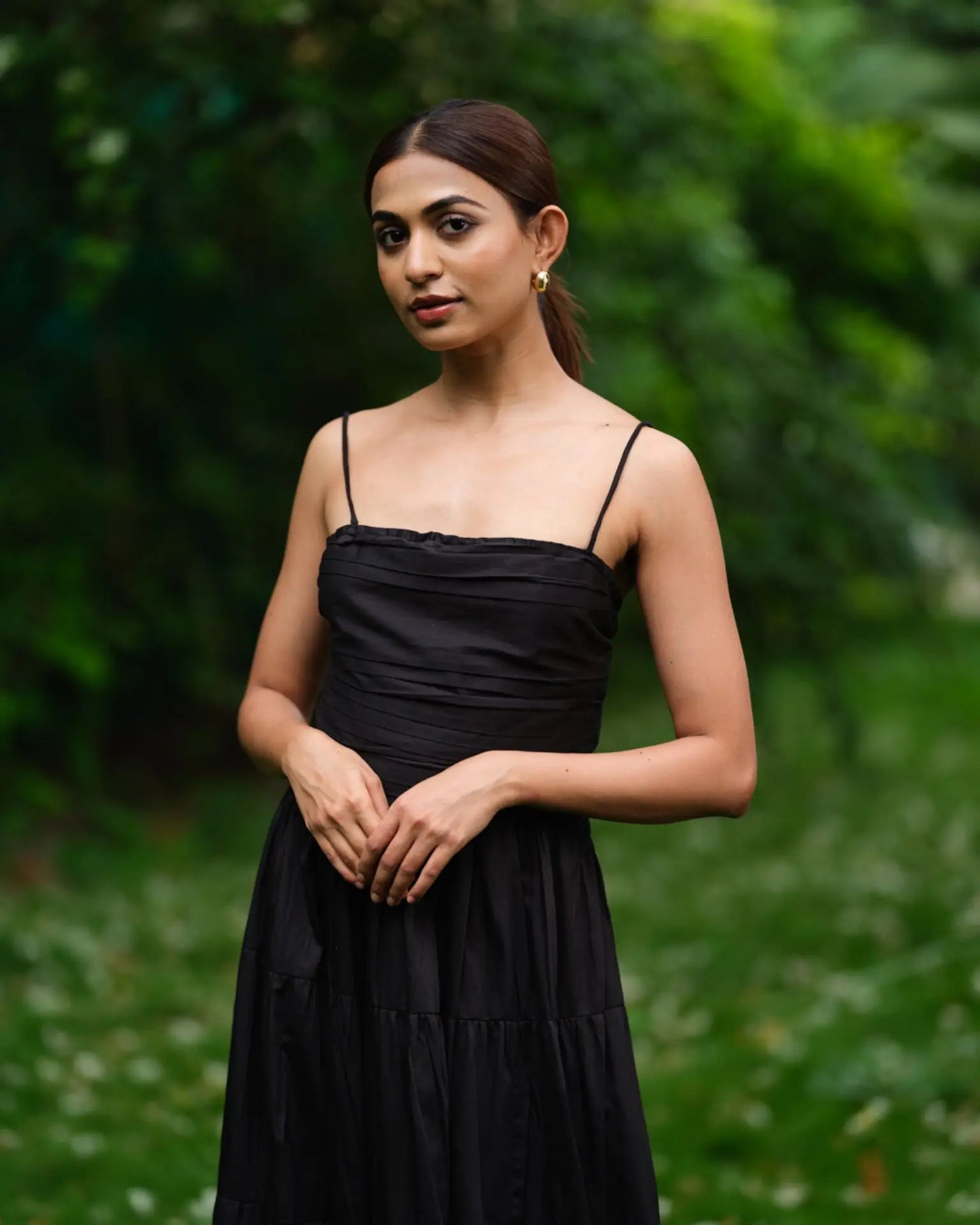 Black Backless Layered Dress - wearendlessbloom