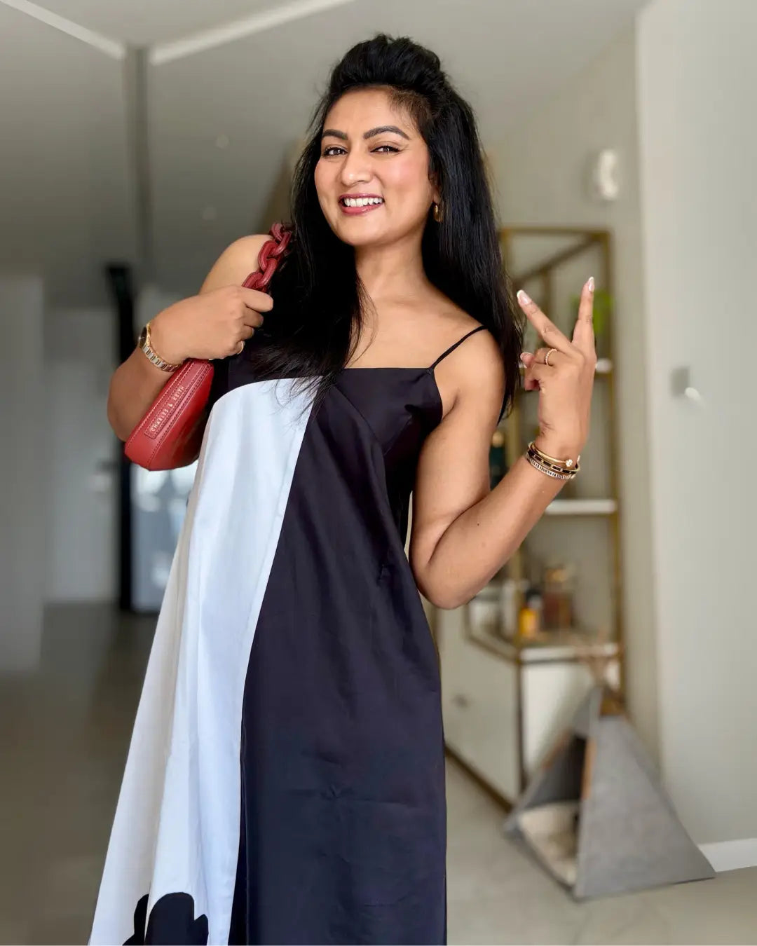 Black And White Patch Dress - wearendlessbloom