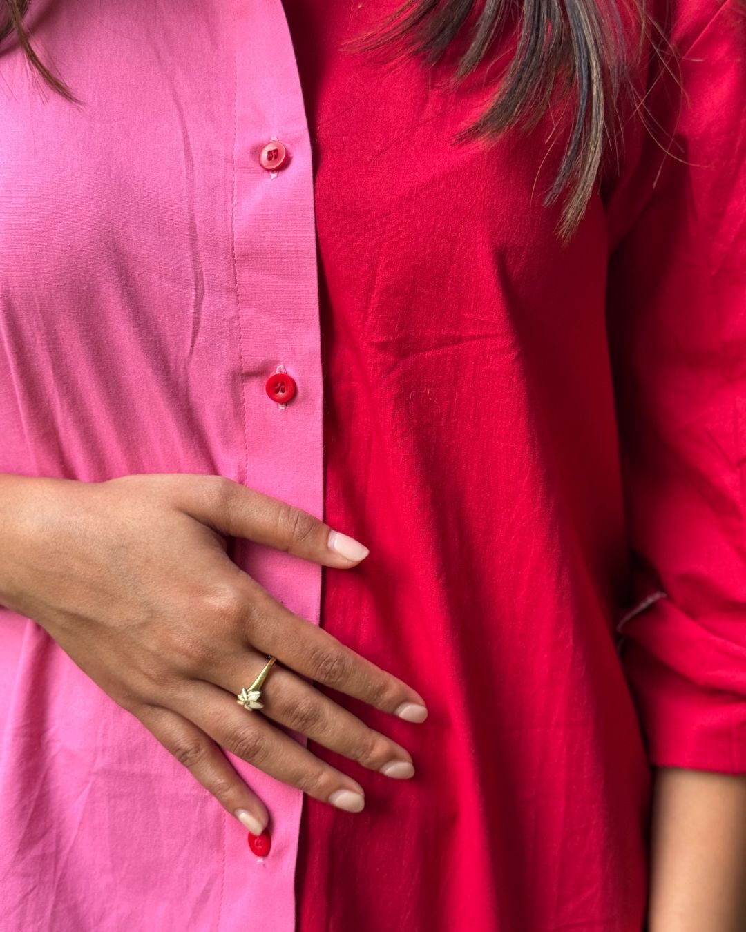 Dual Shade Cotton Shirt - wearendlessbloom