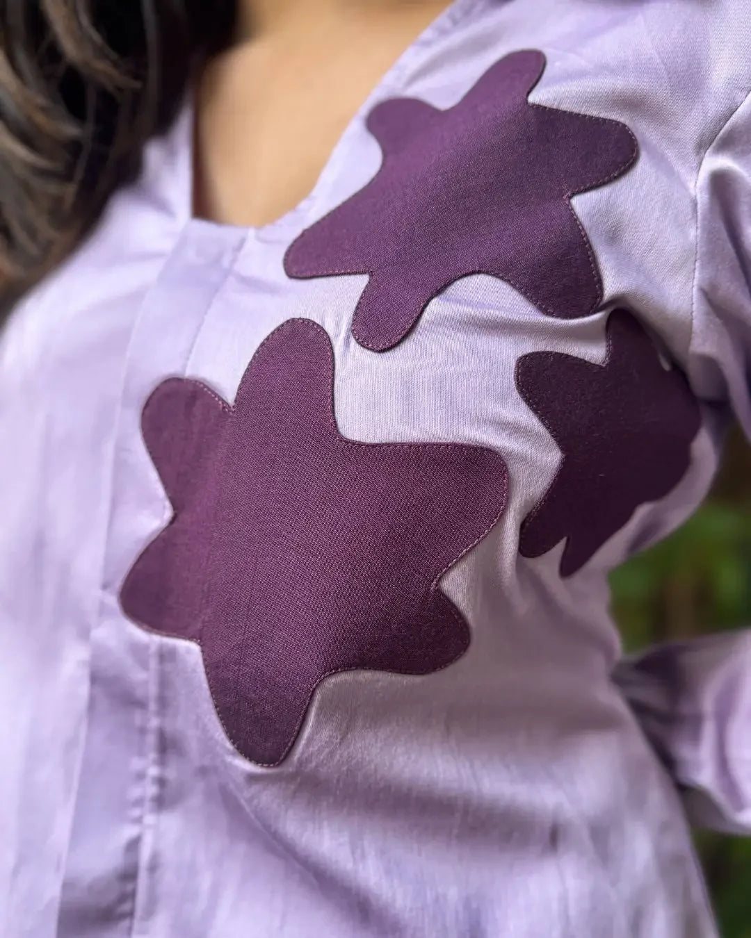 Lavender Cotton Patch Shirt - wearendlessbloom