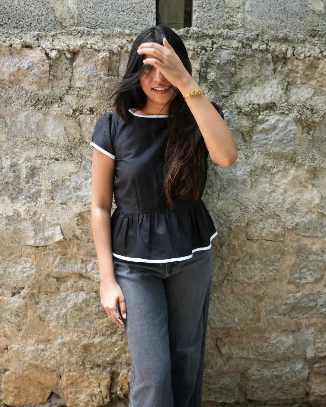 Black Peplum Top - wearendlessbloom
