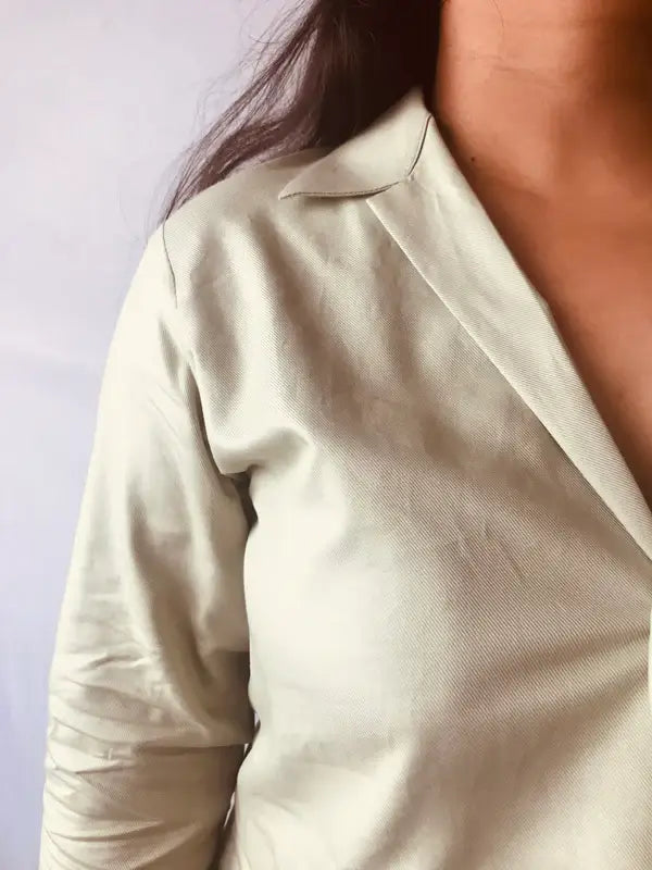 Green Persephone Cropped Blazer - wearendlessbloom