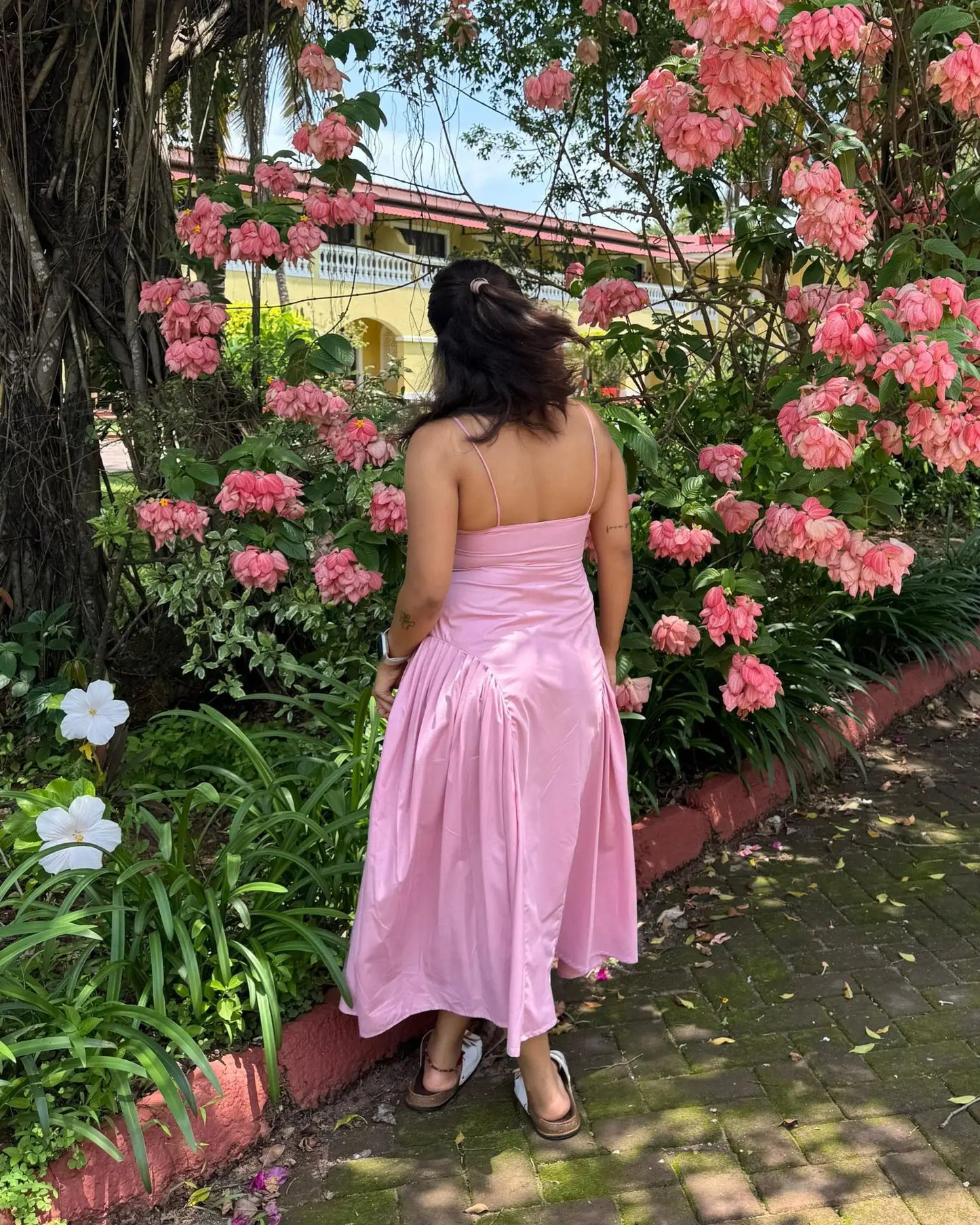 Baby Pink Cotton Maxi Dress - wearendlessbloom