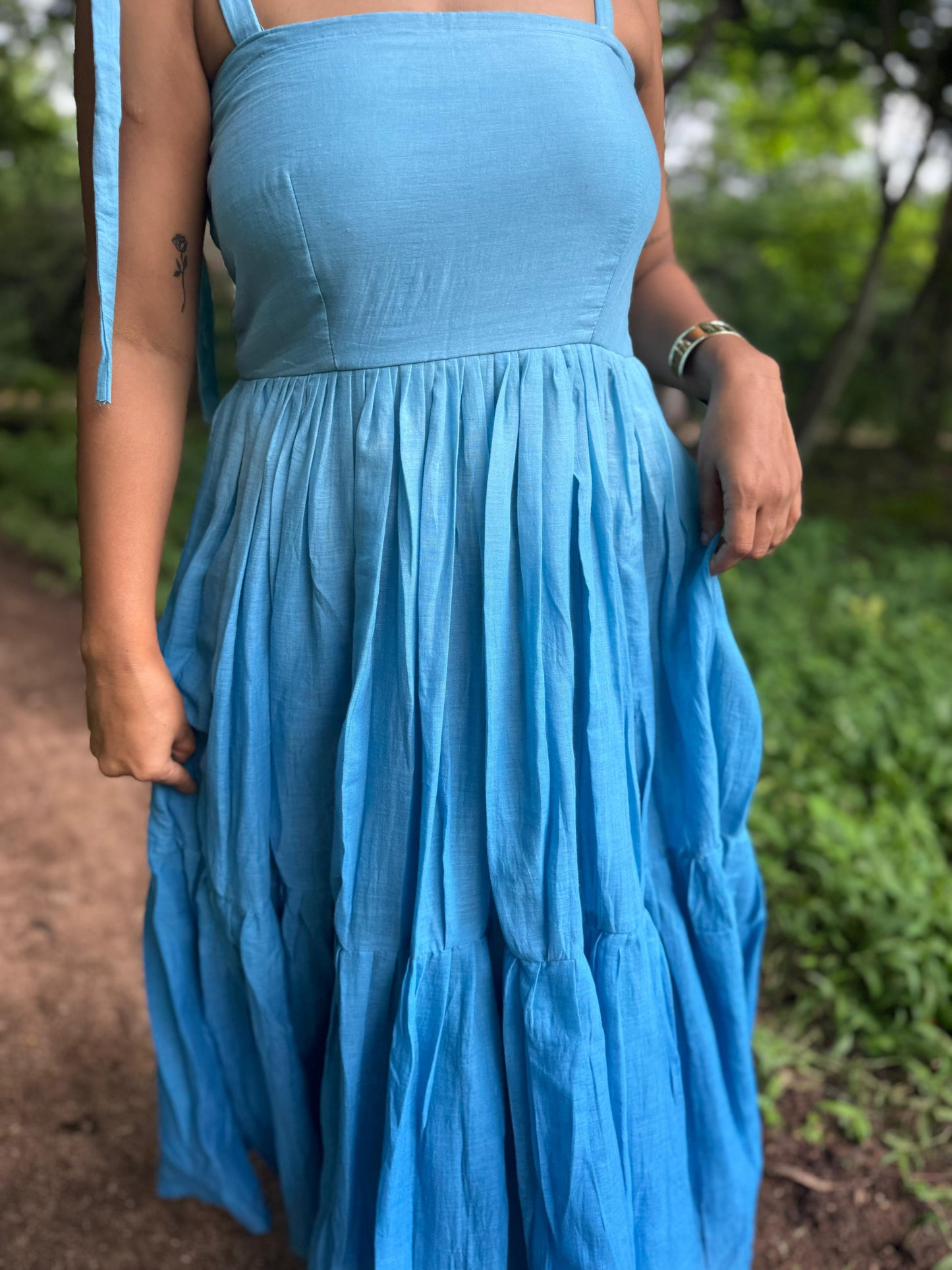 Blue shaded blush dress - wearendlessbloom
