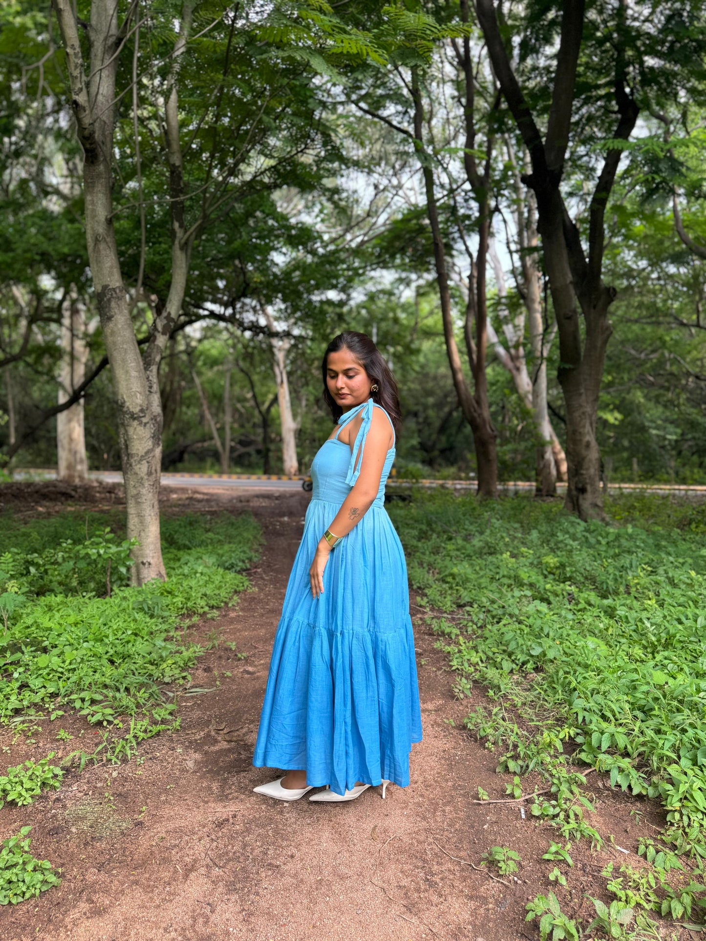 Blue shaded blush dress - wearendlessbloom