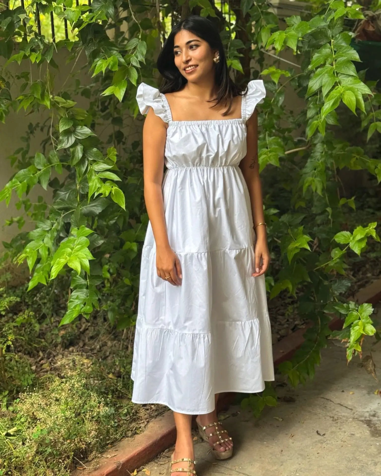 White Cotton Dress - wearendlessbloom