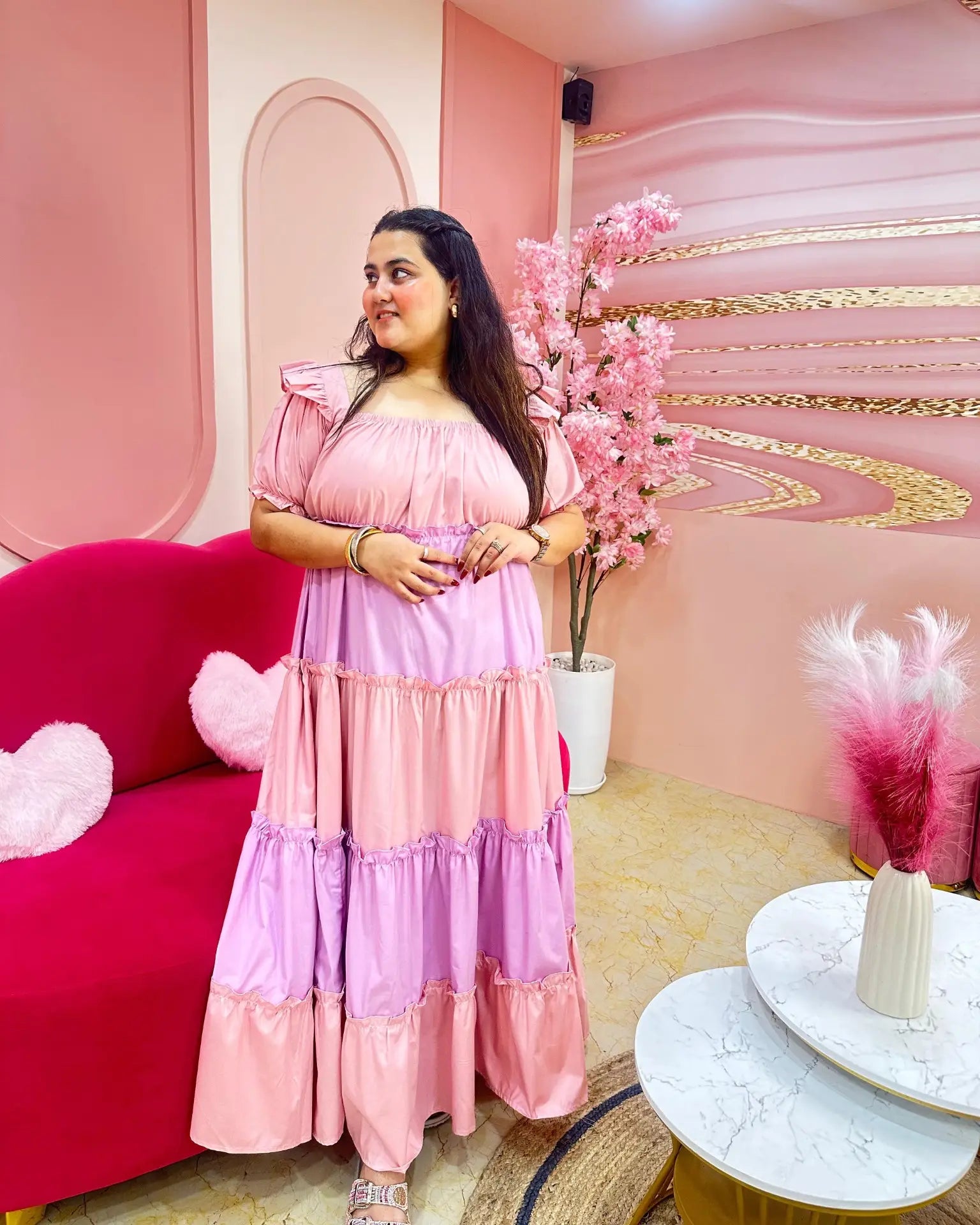 Dual tone cotton dress - wearendlessbloom