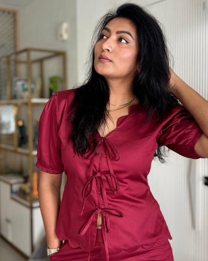 Maroon Cord Set - wearendlessbloom