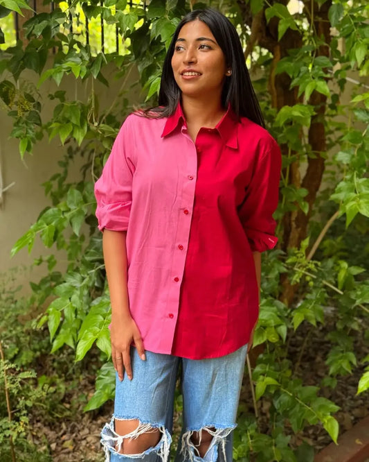 Dual Shade Cotton Shirt - wearendlessbloom