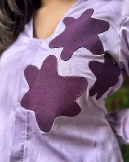Lavender Cotton Patch Shirt - wearendlessbloom