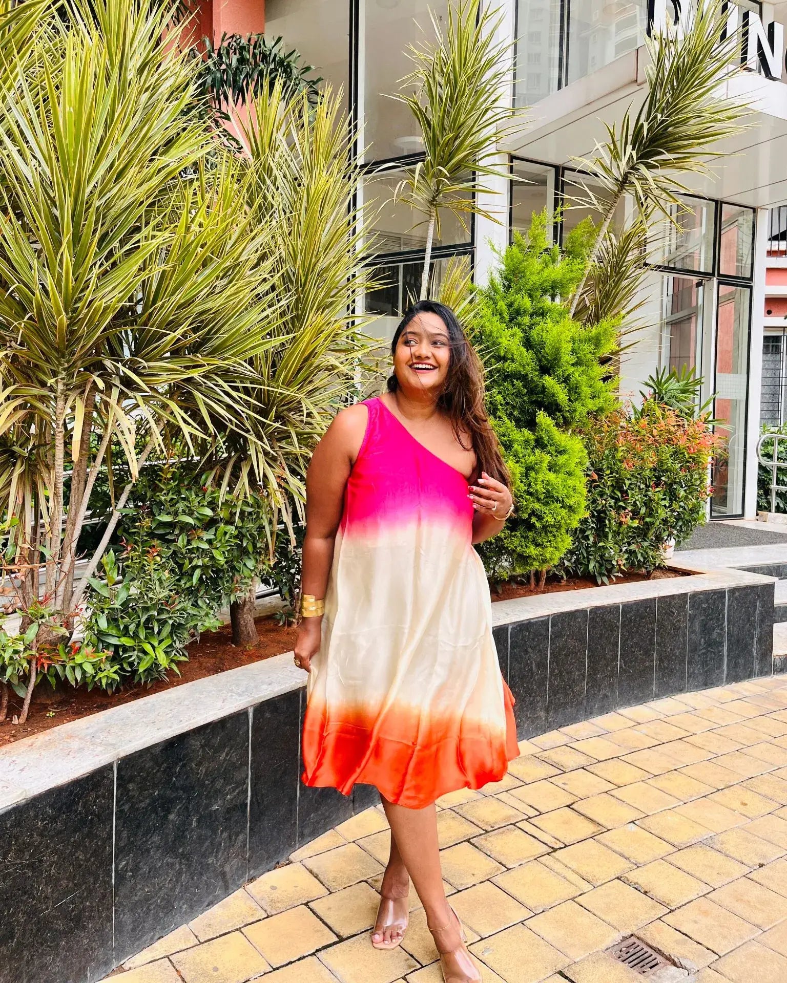 Shaded Satin Dress - wearendlessbloom