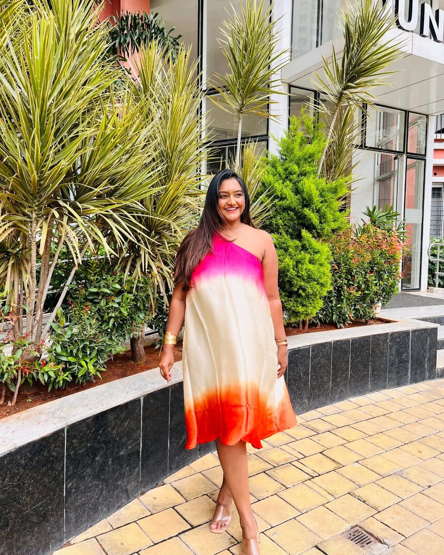 Shaded Satin Dress - wearendlessbloom