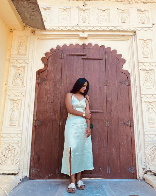 Glow Satin Dress - wearendlessbloom