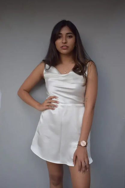 White Satin One Piece - wearendlessbloom