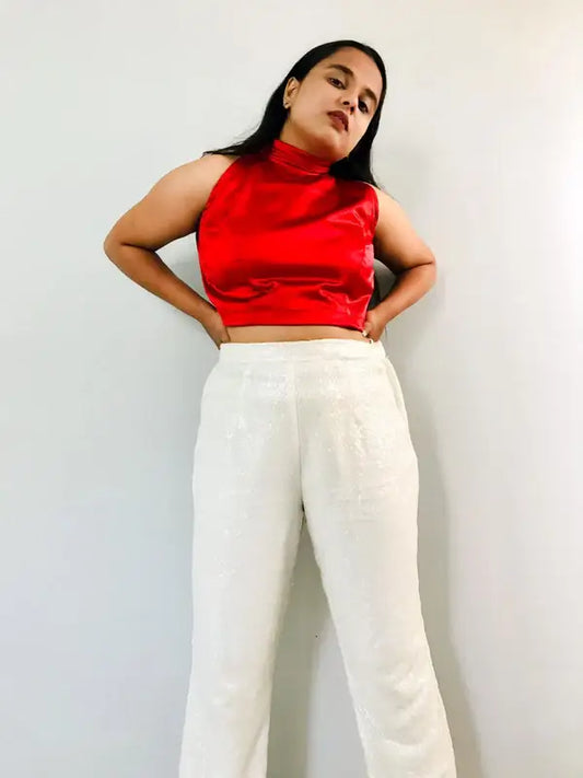 Sequined Straight Pants - wearendlessbloom