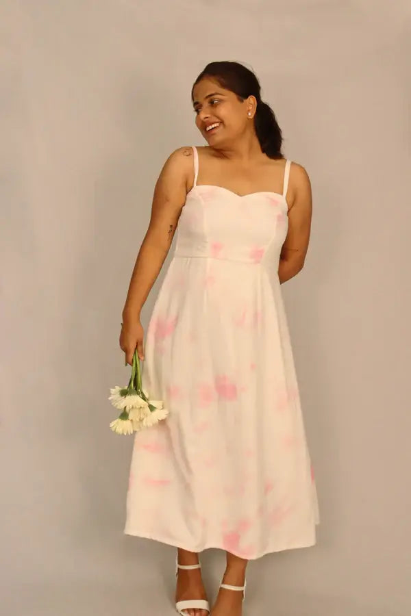 Tie And Dye Sleeveless Soft Cotton Dress - wearendlessbloom