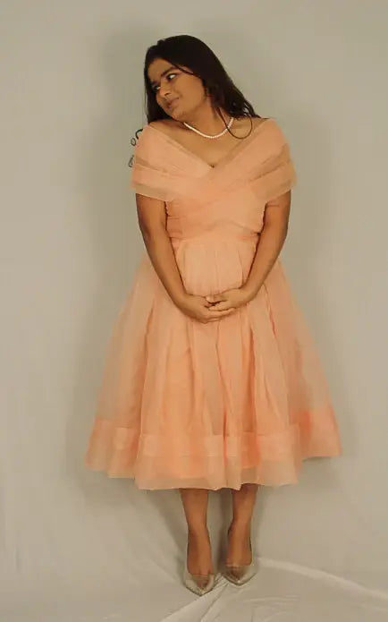 Belle Organza Midi Dress - wearendlessbloom