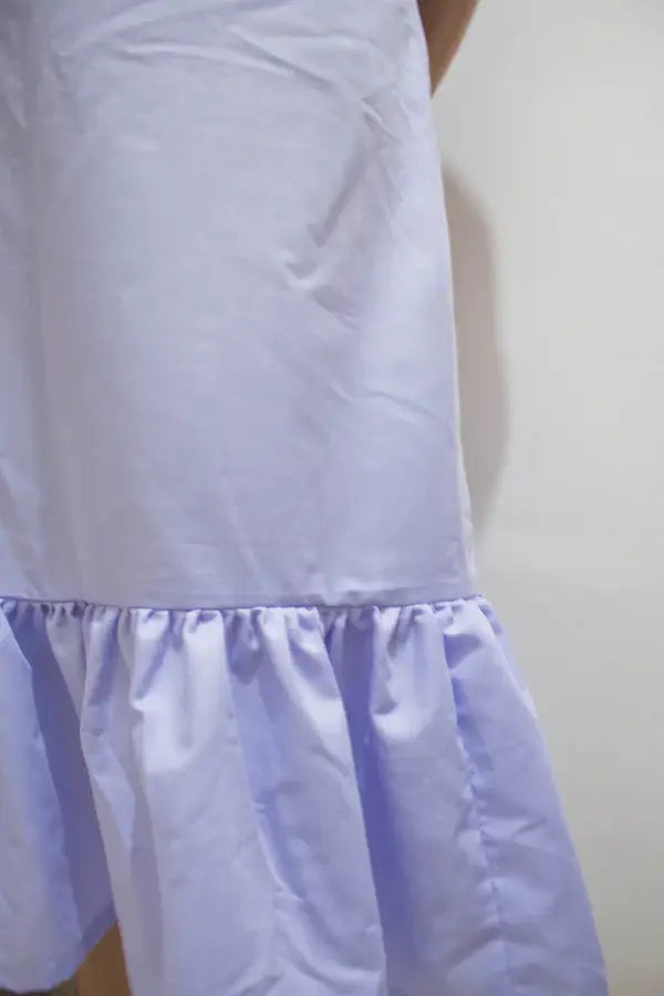 Lilac Full Length Cotton Dress - wearendlessbloom