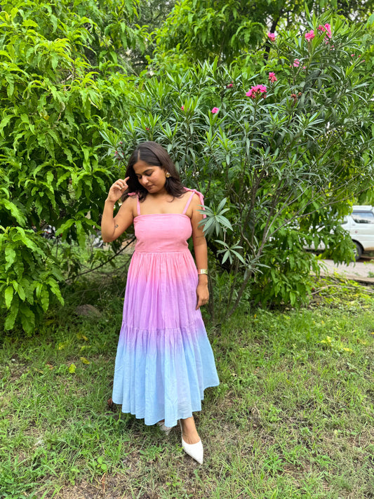Pink and lavender blush midi dress - wearendlessbloom