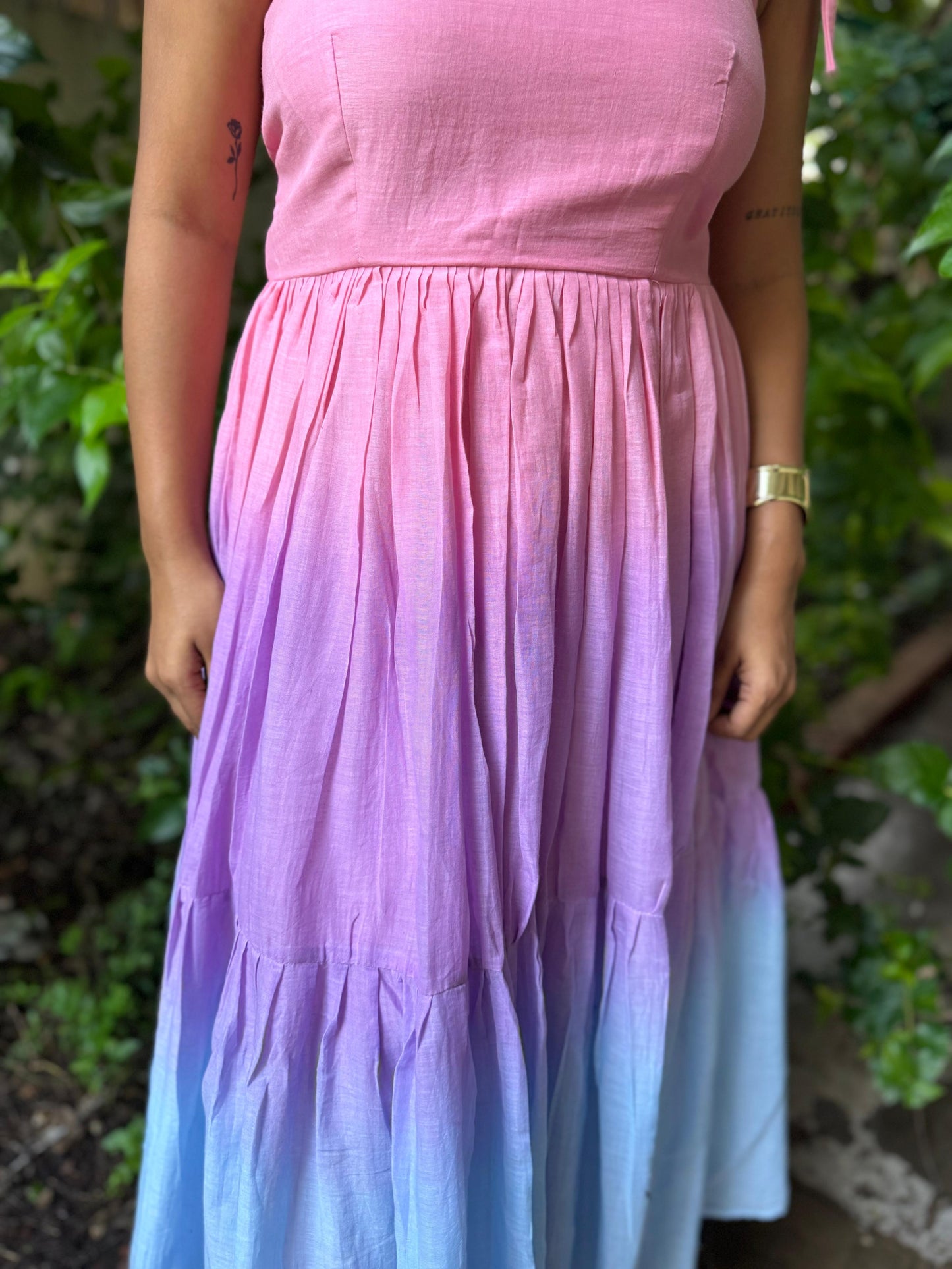 Pink and lavender blush midi dress - wearendlessbloom
