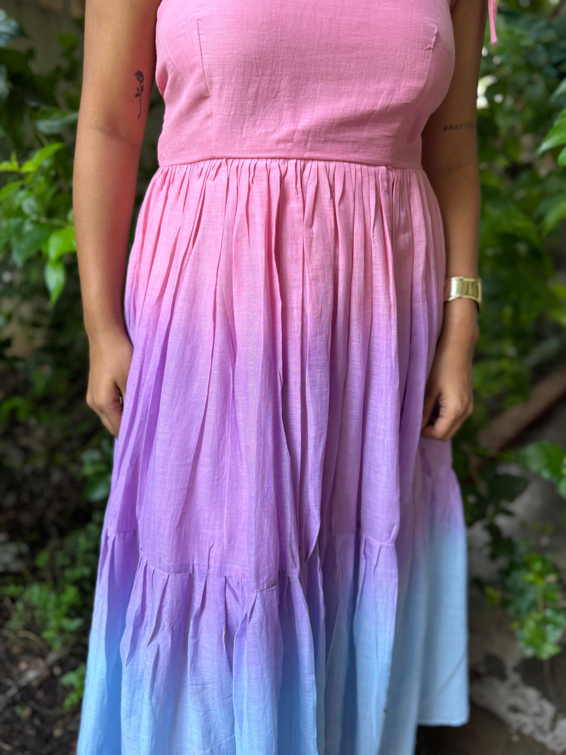 Pink and lavender blush midi dress - wearendlessbloom