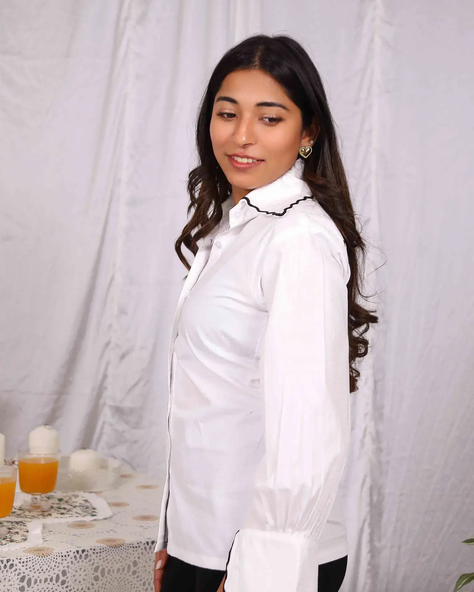 White Stylish "Your Only Limit Is You" Cotton Shirt - wearendlessbloom