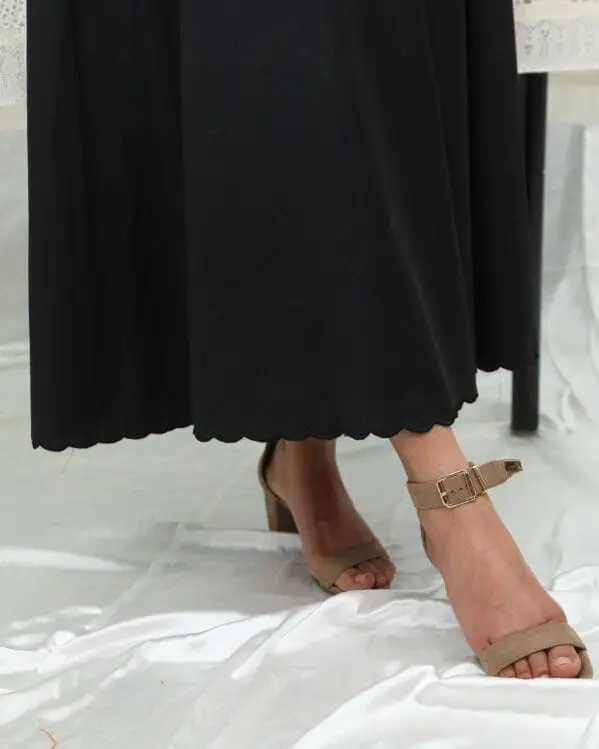 Flared Stylish Mirabelle Black Dress