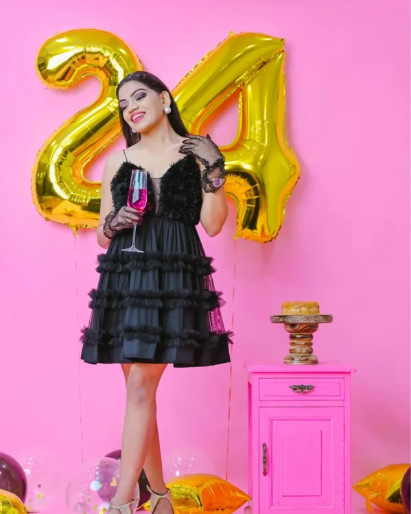 Diana Black Tulle Dress